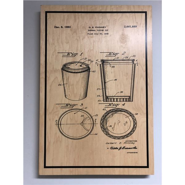 "The Mean Bean" wooden coffee shop sign from the Blockbuster partial animated movie - approx. 30in x