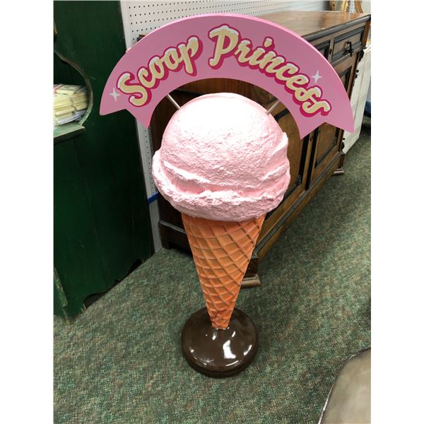 "Scoop Princess" ice-cream cone advertisement display from the Blockbuster partial animated movie - 
