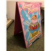 Image 2 : "Scoop Princess" sandwich board advertisement sign from the Blockbuster partial animated movie - app
