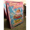 Image 1 : "Scoop Princess" sandwich board advertisement sign from the Blockbuster partial animated movie - app