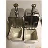 Image 2 : Group of 4 antique ice-cream shop syrup & sprinkles dispensers from the Blockbuster partial animated