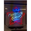 Image 1 : Interior of tavern custom made neon sign from the Blockbuster partial animated movie - 29 1/2in x 27