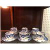 Image 2 : 29 pcs of vintage blue & white porcelain tea set - tea pot w/ lid/ milk jug & cups w/ saucers