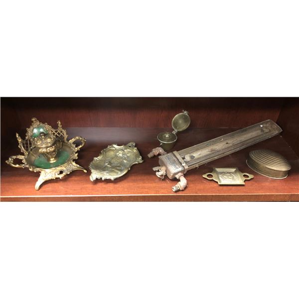 Group of 6 vintage brass collectibles