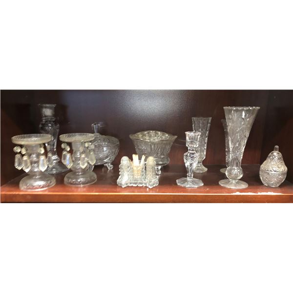 10 pcs of vintage glassware & crystalware
