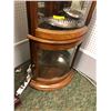 Image 2 : Curved glass front lighted corner display cabinet