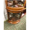 Image 2 : Curved glass front lighted corner display cabinet