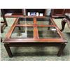 Image 1 : Wood & glass coffee table