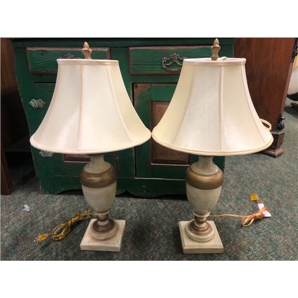 Pair of ceramic table lamps