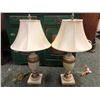Image 1 : Pair of ceramic table lamps