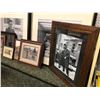 Image 2 : Group of 11 assorted mostly black & white framed background scene pictures & prints from movie set