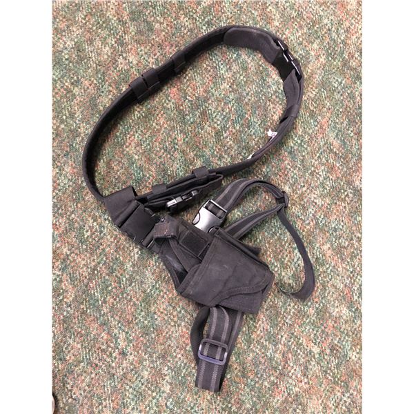 Pistol sidearm belt & holster