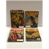 Image 1 : Group of 4 vintage science fiction/ future graphic novels - 10¢/ 15¢/ 25¢