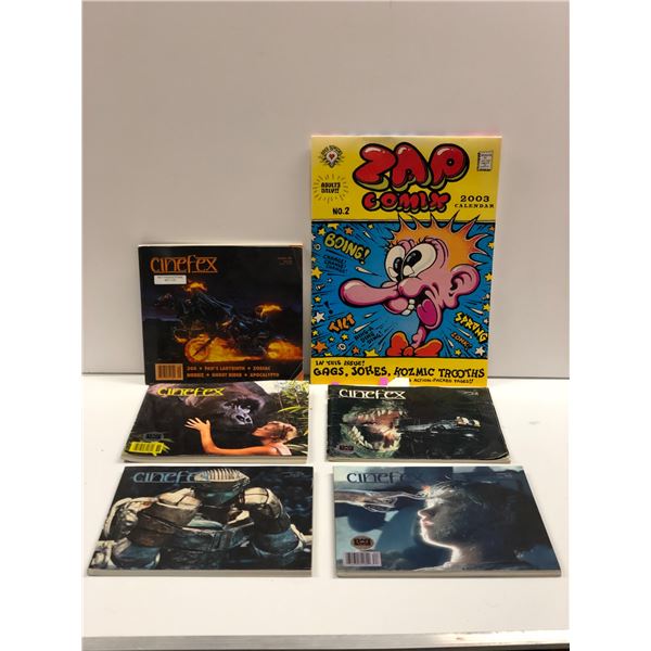 Zap Comix & 5 Cinefex industry magazines