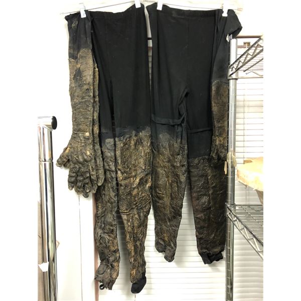 2 pairs of special effects lizard skin tights bottoms & arms