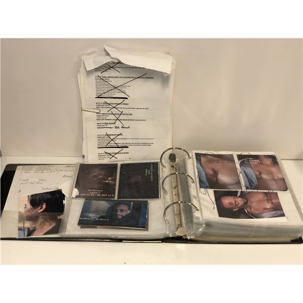 "Altered Carbon" - Binder full of wounds/ scars & other actors' photos/ Kovac's/ Danica/ Trepp/ Tana