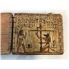 Image 2 : "Motherland: Fort Salem" - Egyptian motif wooden parchment book w/ hieroglyphics pages