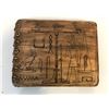 Image 1 : "Motherland: Fort Salem" - Egyptian motif wooden parchment book w/ blank pages