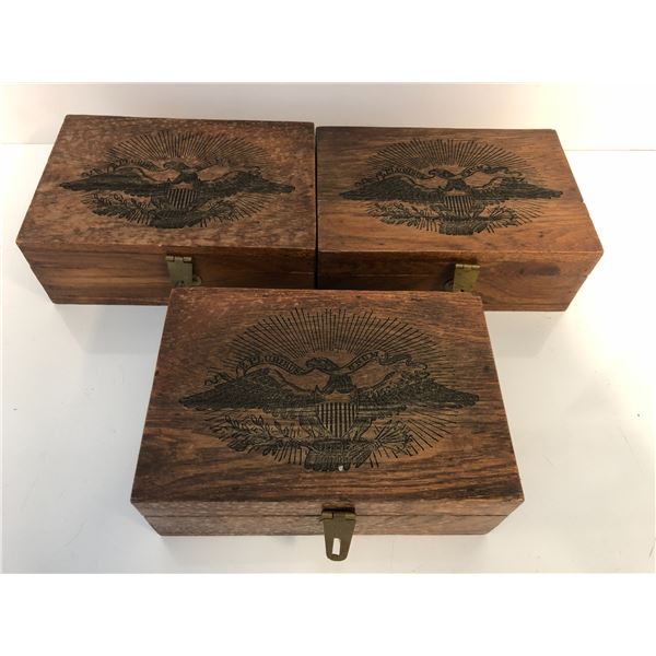 "Motherland: Fort Salem" - Magda's sound box w/ eagle carved top x 3