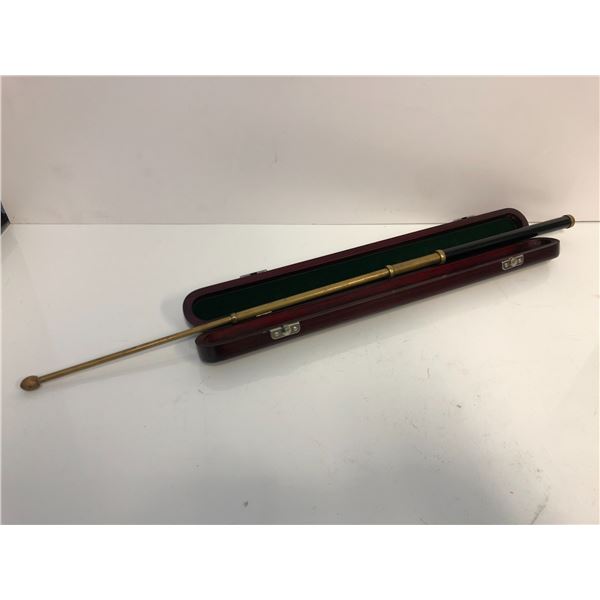 "Motherland: Fort Salem" - Fancy telescopic brass pointer w/ wooden case