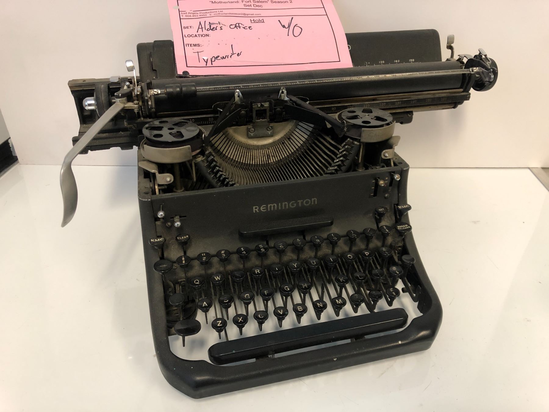 "Motherland Fort Salem" Alder's Office antique typewriter Season 2