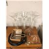 Image 1 : "Motherland: Fort Salem" - Laboratory glass canister/s funnels/ test tubes set dec pieces