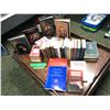 Image 1 : "Motherland: Fort Salem" - Large group of books (witchcraft/ forensic analysis/ gunshot wounds/depar