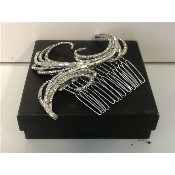 "Motherland: Fort Salem" - Crystal bridal headpiece hair clip prop