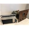 Image 1 : "Motherland: Fort Salem" - Solid State 14 AC/DC portable radio & Marconi antique tube radio part