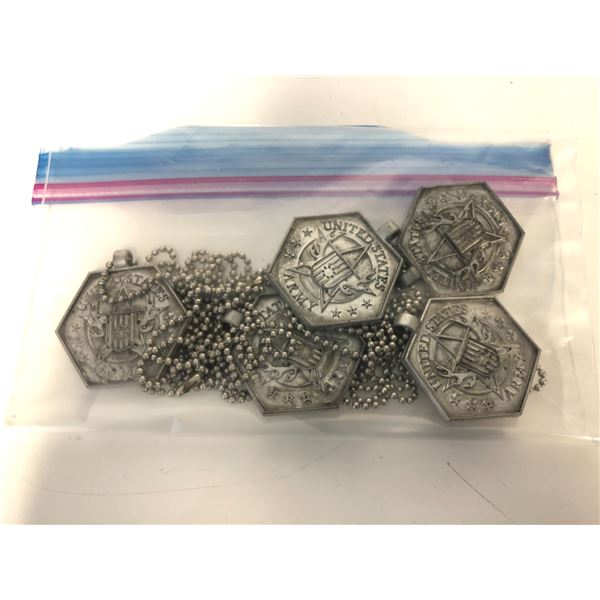 "Motherland: Fort Salem" - Group of 5 United States Army BG Boys Dog Tags