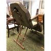 Image 2 : "Motherland: Fort Salem" - Custom built rustic metal base adjustable arm lounge chair