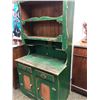 Image 2 : "Motherland: Fort Salem" - Antique painted green country buffet cabinet
