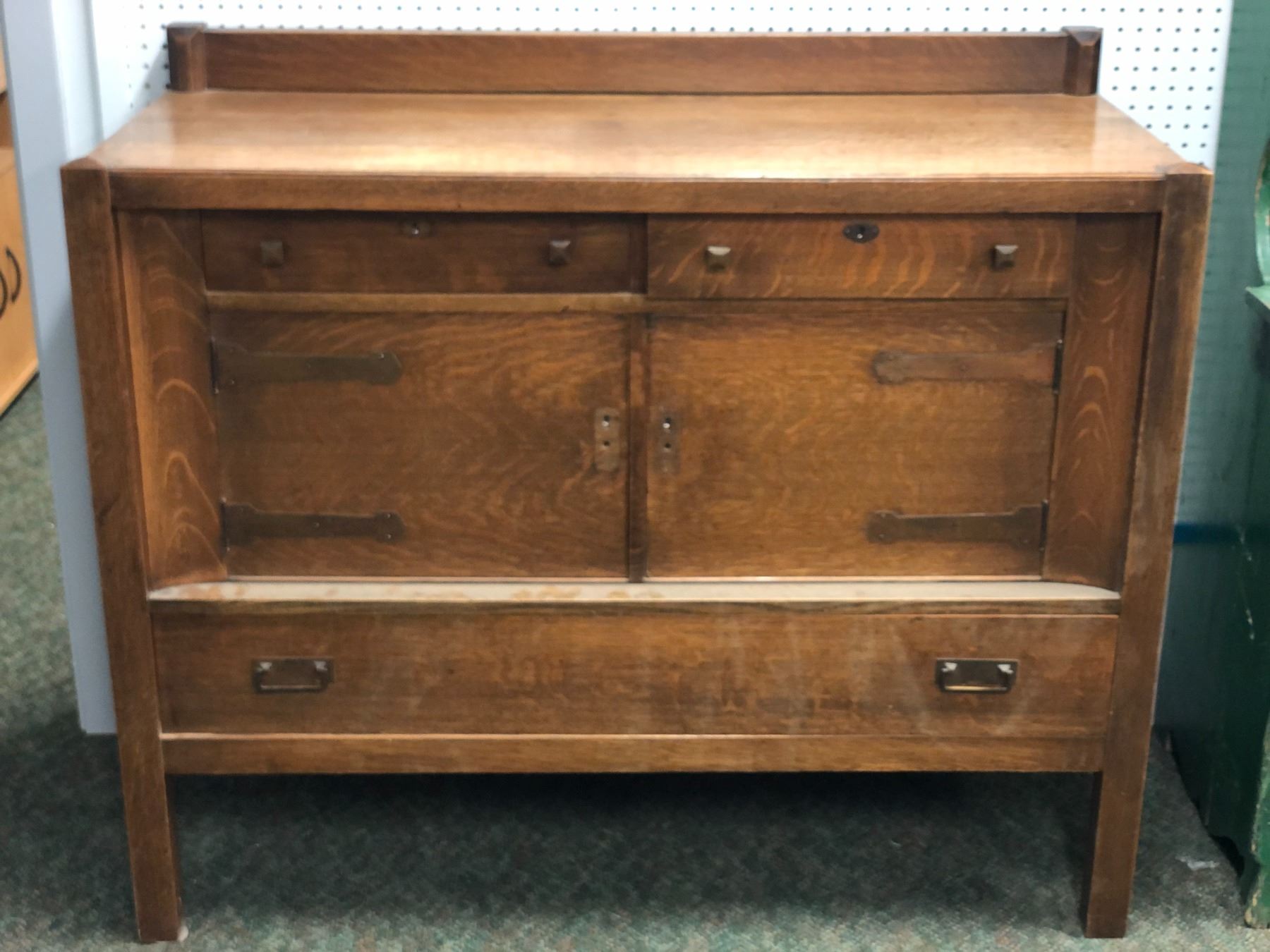 "Motherland Fort Salem" Antique quartersawn oak sideboard/buffet