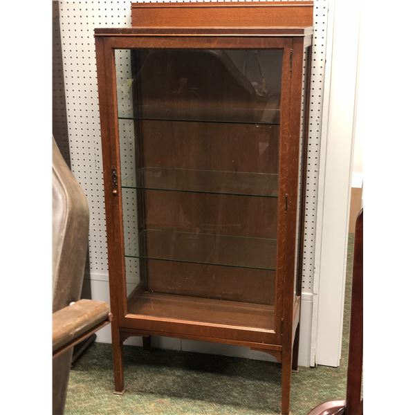 "Motherland: Fort Salem" - Antique oak & glass display cabinet