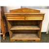 Image 1 : "Motherland: Fort Salem" - Antique pine 2 drawer high buffet cabinet (missing both front cabinet doo