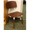 Image 1 : Mid-century modern design wood & metal side chair