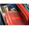 Image 3 : "Motherland: Fort Salem" - 2 Rubbermaid containers w/ assorted background props - trays/ cups/ conta