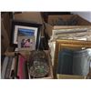Image 5 : Pallet lot of approx. 8 boxes of assorted pictures/ picture frames/ artificial plants/ misc. househo