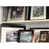 Image 3 : 3 shelves of assorted framed pictures/ prints & original art (approx. 15 pcs)