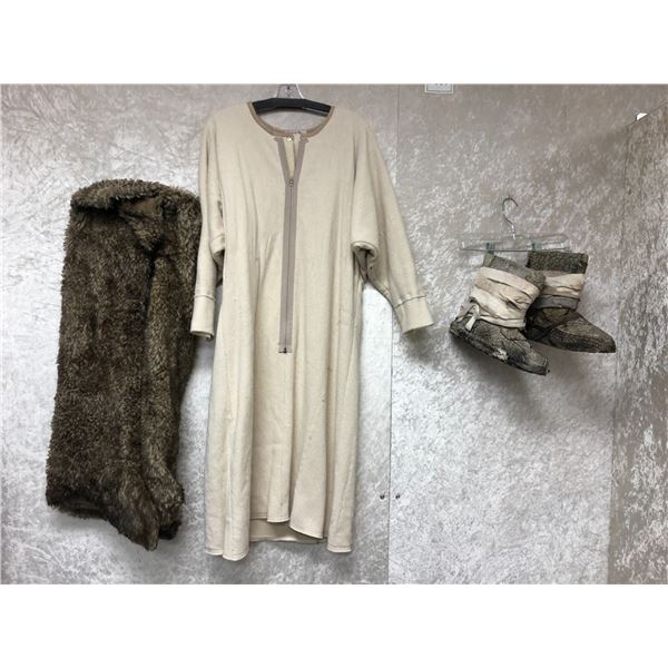 "Motherland: Fort Salem" - "Prehistoric Witch #6" costume - includes long top/fur hide & custom boot