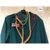 Image 2 : "Motherland: Fort Salem" - Green Military Coat w/accessories - includes French fourragère & badges