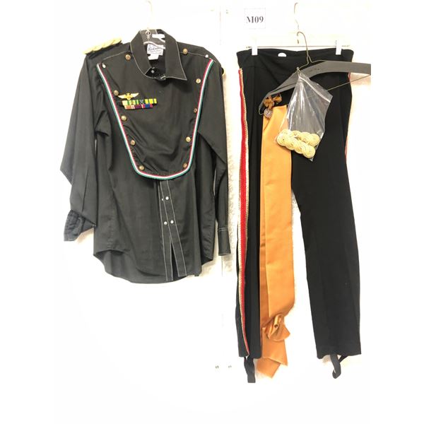 "Motherland: Fort Salem" - Black Military outfit w/accessories 5 pc set - includes shirt/pant/should