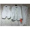 Image 1 : "Motherland: Fort Salem" - "#93 Marcus Tooms" White "Statement Italy" 3 pc tuxedo set with black lap