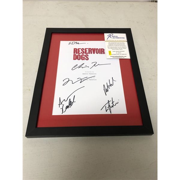 Framed "Reservoir Dogs" Signed Script Cover by Cast w/COA from Real Authentic - includes autographs 