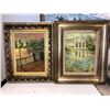 Image 1 : "The haunting of Bly Manor" - Group of 2 framed original paintings on canvas - approx. 19in x 24 1/2