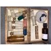 Image 2 : "The Magicians" - Group of 3 decorative wooden boxes & assorted vials
