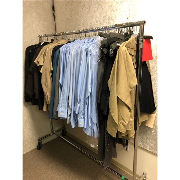 "Motherland: Fort Salem" - Approx. 95 pcs of set dec wardrobe - includes mostly blue dress shirts/ja