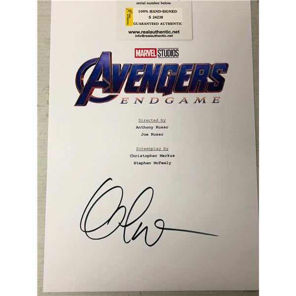 "Avengers: End Game" - Signed Script Cover by Paul Rudd(Ant-Man) w/COA from Real Authentic