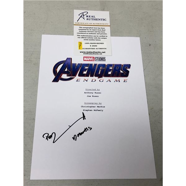 "Avengers: End Game" - Signed Script Cover by Pom Klementieff(Mantis) w/COA from Real Authentic