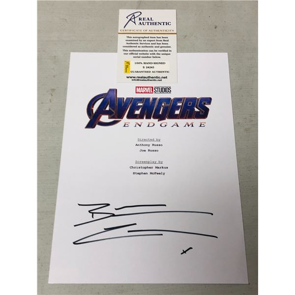 "Avengers: End Game" - Signed Script Cover by Benedict Cumberbatch(Dr. Strange) w/COA from Real Auth